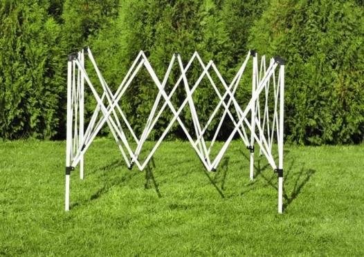 3 sienų pavėsinė "Malatec", 2,65 x 3 x 3 m (žalia)