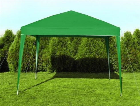3 sienų pavėsinė "Malatec", 2,65 x 3 x 3 m (žalia)