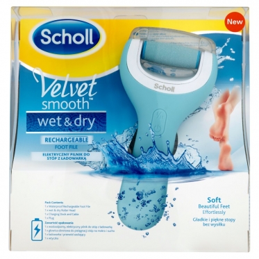 "Scholl Velvet Smooth Wet&amp;Dry Foot File" elektrinis pėdų šveitiklis
