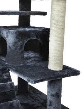 5 aukštų draskyklė katei "Malatec", 120 x 49 x 49 cm (pilka)