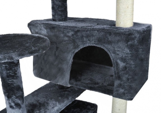 5 aukštų draskyklė katei "Malatec", 120 x 49 x 49 cm (pilka)
