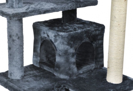 5 aukštų draskyklė katei "Malatec", 120 x 49 x 49 cm (pilka)