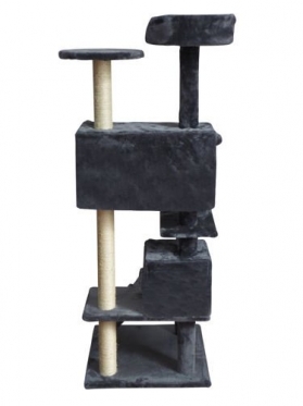 5 aukštų draskyklė katei "Malatec", 120 x 49 x 49 cm (pilka)
