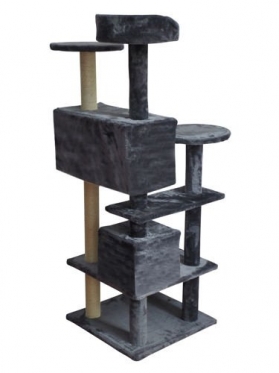 5 aukštų draskyklė katei "Malatec", 120 x 49 x 49 cm (pilka)