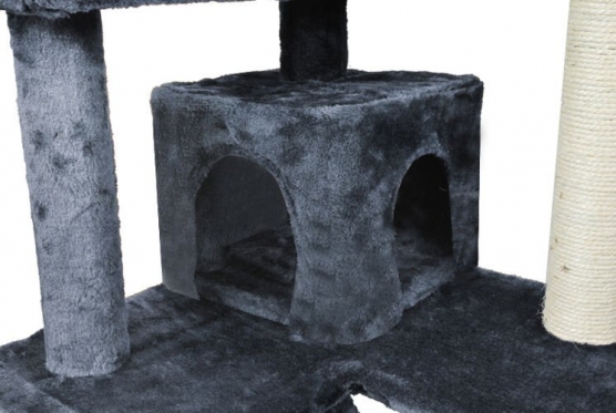 5 aukštų draskyklė katei "Malatec", 120 x 49 x 49 cm (pilka)