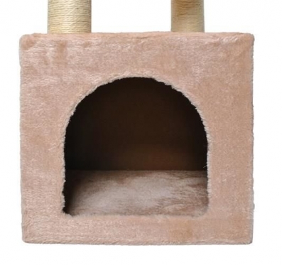 3 aukštų draskyklė katei "Malatec", 90 x 31 cm (šviesiai ruda)