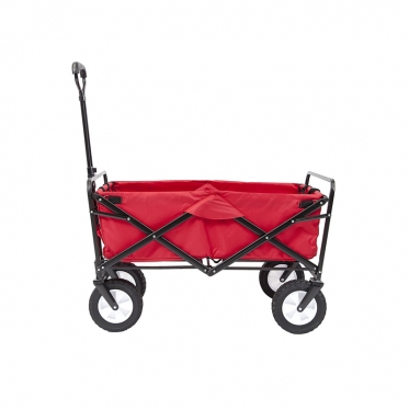 Sulankstomas sodo vežimėlis "Carruzzo" su guminiais ratais, 90 x 53 x 64 cm