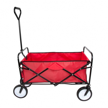 Sulankstomas sodo vežimėlis "Carruzzo" su guminiais ratais, 90 x 53 x 64 cm