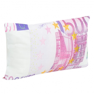 Dekoratyvinė pagalvė "500 eurų", 40 x 25 x 8 cm