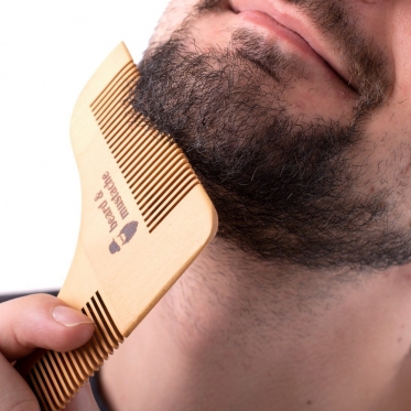 Šukų rinkinys barzdai ir ūsams "Beard and Mustache"