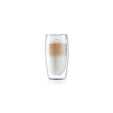 Dvigubų sienelių stiklinė "Latte - Macchiato", 450 ml (2 vnt)