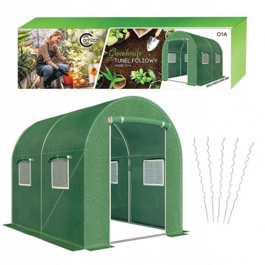 Šiltnamis su pomidorų auginimo strypais "Carruzzo", 2 x 2 x 2 m