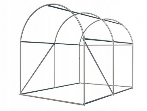Šiltnamis su pomidorų auginimo strypais "Carruzzo", 2 x 2 x 2 m