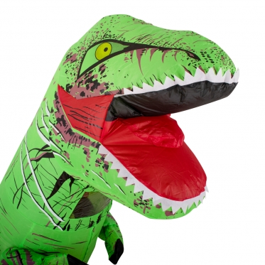 Pripučiamas kostiumas "Dinozauras T - Rex", 1,2 - 1,4 m (žalias)