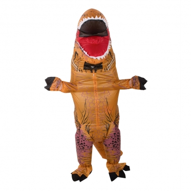 Pripučiamas kostiumas "Dinozauras T - Rex", 1,2 - 1,4 m (rudas)