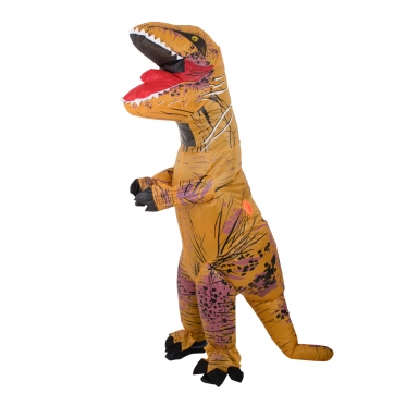 Pripučiamas kostiumas "Dinozauras T - Rex", 1,2 - 1,4 m (rudas)