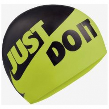 Plaukimo kepuraitė "Nike Just Do It" (žalia, juoda)