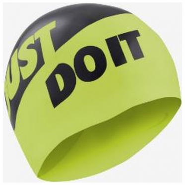 Plaukimo kepuraitė "Nike Just Do It" (žalia, juoda)