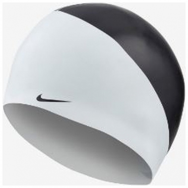 Plaukimo kepuraitė "Nike Just Do It" (balta, juoda)