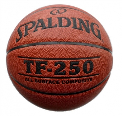 Krepšinio kamuolys "Spalding TF-250", 7 dydis (rudas)