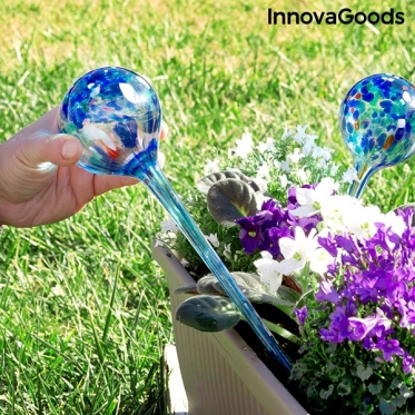 Automatinis vazoninių gėlių laistymo gaublys "InnovaGoods", 2 vnt