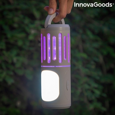 Trys viename, belaidė nešiojama lempa, žibintas ir lempa nuo uodų "InnovaGoods"