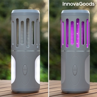 Trys viename, belaidė nešiojama lempa, žibintas ir lempa nuo uodų "InnovaGoods"