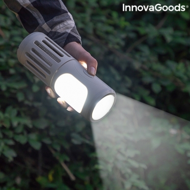 Trys viename, belaidė nešiojama lempa, žibintas ir lempa nuo uodų "InnovaGoods"