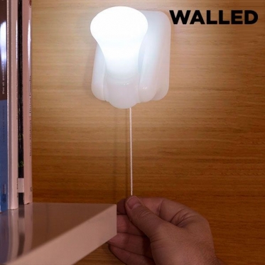Nešiojama belaidė LED lemputė su virvute "Walled", 3 vnt