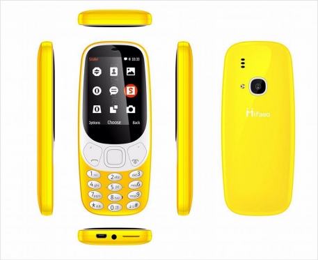 Mobilusis telefonas Nokia 3310 Dual yellow ENG/RUS