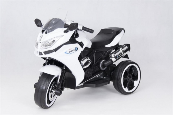 Elektrinis vaikiškas triratis motociklas "Speed 1200ST" (baltas)