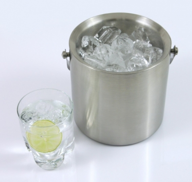 Nerūdijančio plieno lygaus paviršiaus kibirėlis ledui "King Hoff", 1,5 l