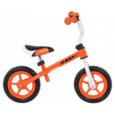 Balansinis dviratis "Alexis Baby Mix Fast 10", Ø 25 cm (oranžinis)