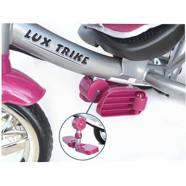 Daugiafunkcinis triratis vežimėlis "Baby Mix Lux Trike" (pilka, violetinė)