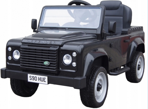 Vaikiškas pedalais minamas automobilis "Land Rover Defender" (juodas)