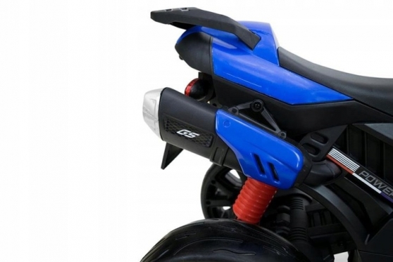 Elektrinis vaikiškas triratis motociklas "Super Moto LQ-168 A" (mėlynas)