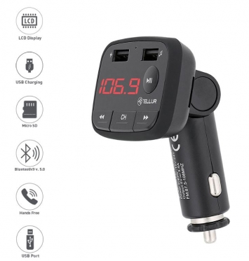 Automobilio FM moduliatorius Tellur FMT-B1 black