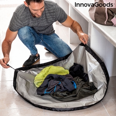 "InnovaGoods" du viename persirengimo kambario kilimėlis ir neperšlampamas krepšys "Gymbag"