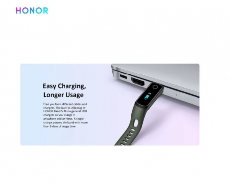 Išmanusis laikrodis Huawei Honor Band 5i black (ADS-B19)