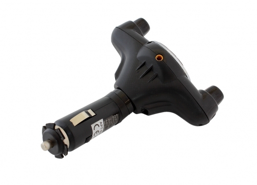 Automobilio 12 - 24 V FM moduliatorius su USB jungtimi, 12 x 10 x 4,5 cm