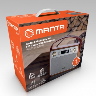 Radijo imtuvas Manta RDI915X FM/BT/USB Capri