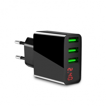 3 USB šakotuvas su LCD ekranėliu,