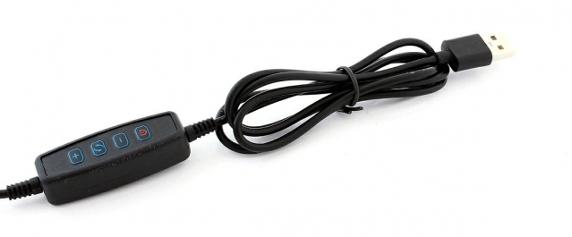 USB LED lempa su spaustuku, 12 x 27 x 63 cm