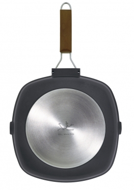 Keptuvė marmurine danga Jata GMA28 28x28cm Wood Handle