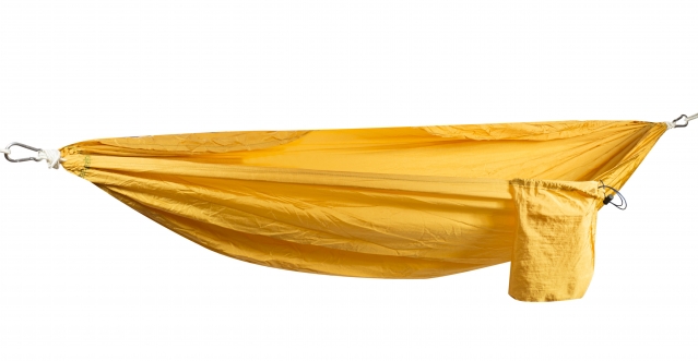 Dvivietis hamakas, 210 x 140 cm (geltonas)
