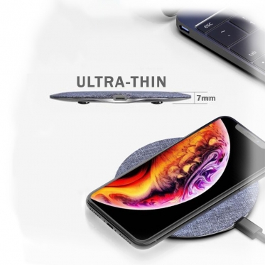 Belaidis įkroviklis Devia UFO series ultra-thin (15W) white