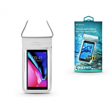Neperšlampamas dėklas telefonui Devia Strong silver