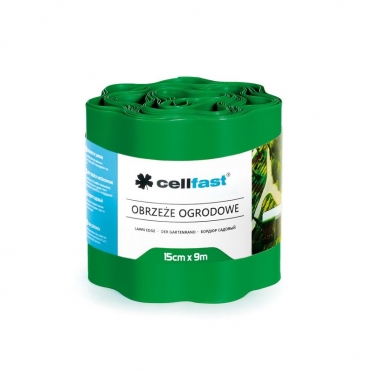 Juosta sodo apželdinimo atskyrimui "Cellfast", 15 cm x 9 m (žalia)