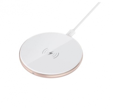 Belaidis įkroviklis Devia Aurora Series Ultra-slim (V2) (10W) rose gold