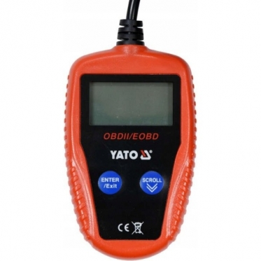 OBD II/EOBD automobilio diagnostikos prietaisas "Yato"